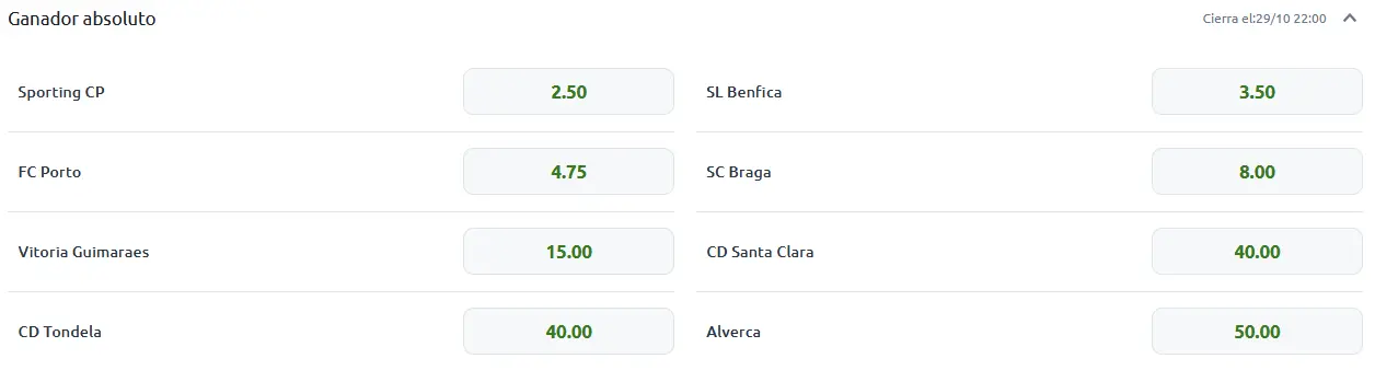 Betting on the Portuguese Cup 25-26 victory Betting on the Portuguese Cup 25-26 victory
