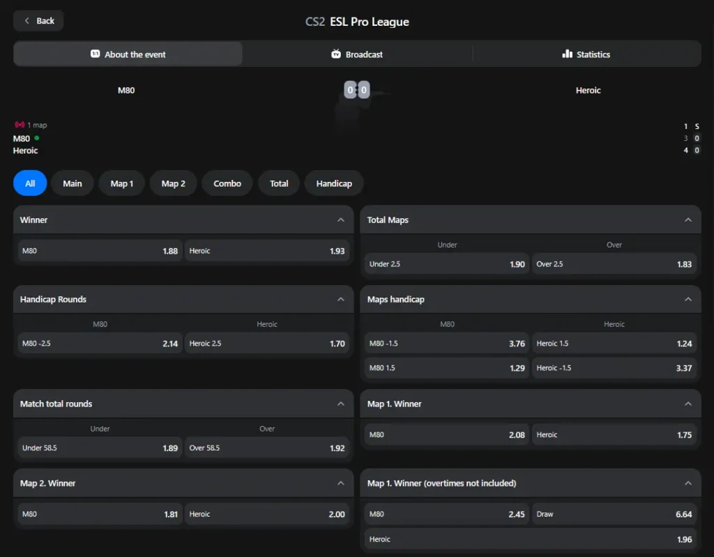 1Win ESports Betting 1Win ESports Betting