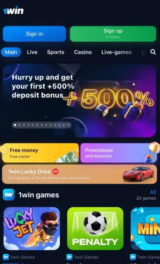 1Win Android Main Page 1Win Android Main Page