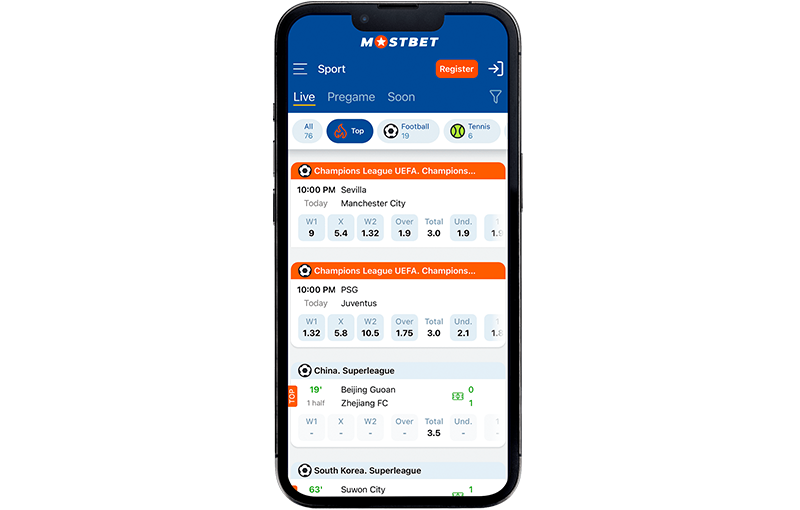 Mostbet iPhone