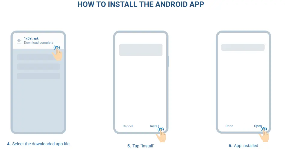 How to install the 1xBet Android app How to install the 1xBet Android app