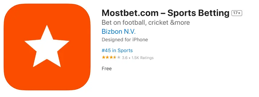 Mostbet iOS AppStore